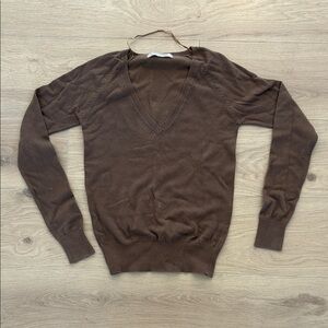 Classic v-neck knit long sleeve - Zara